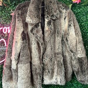 Express Gray Teddy Jacket